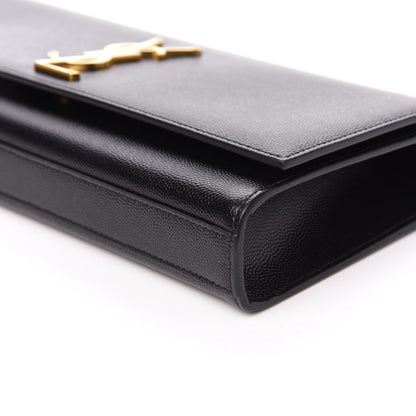 Saint Laurent Grain De Poudre Monogram Cassandre Clutch Black 7 of 8