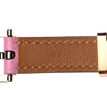 Hermes Epsom 15mm Pop H Belt 85 5P Pink 6 of 8