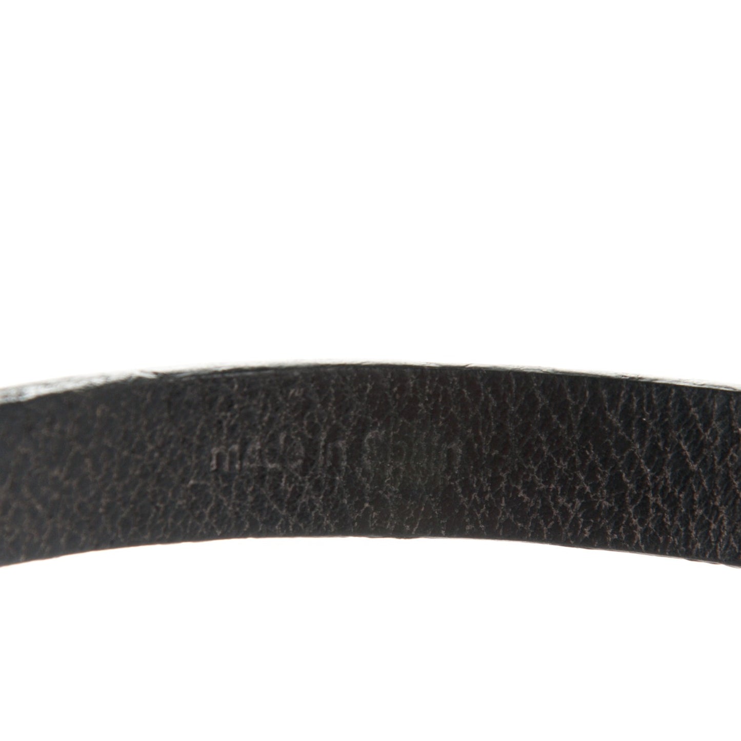 Calfskin Stamp It Bracelet 17 Black