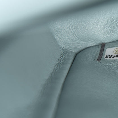 Chanel Caviar Quilted Medium Double Flap Light Blue 6 of 10