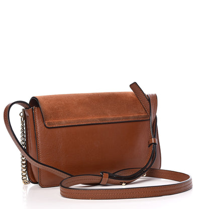 Chloe Suede Calfskin Small Faye Shoulder Bag Tobacco 3 of 15