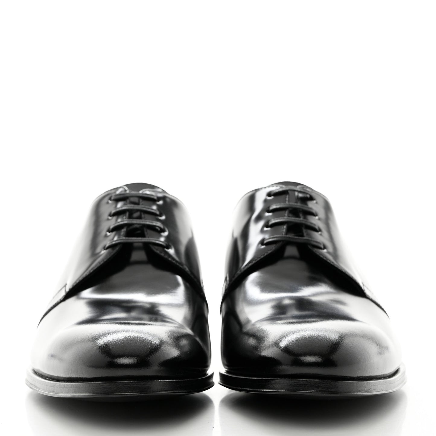Calfskin Lace Up Oxford Loafers 40.5 Black