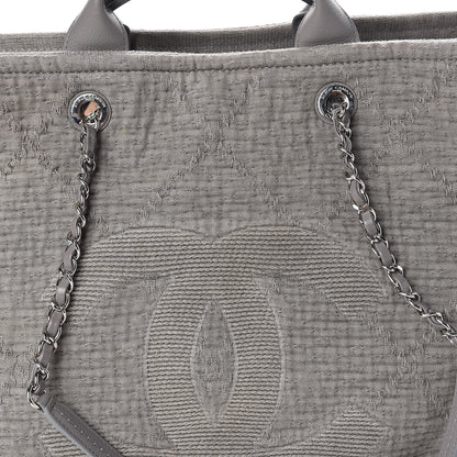 Chanel Canvas Large Double Face Shopping Tote Grey 8 of 10