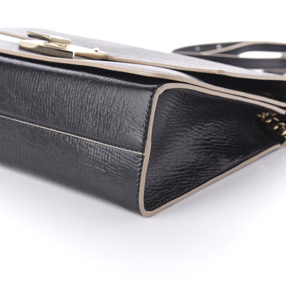 Jimmy Choo Washed Crinkled Calfskin Rebel Shoulder Bag Black 7 of 9