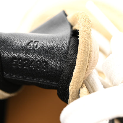 Loewe Nylon Suede Flow Runner Sneakers 40 Gold Black 8 of 8