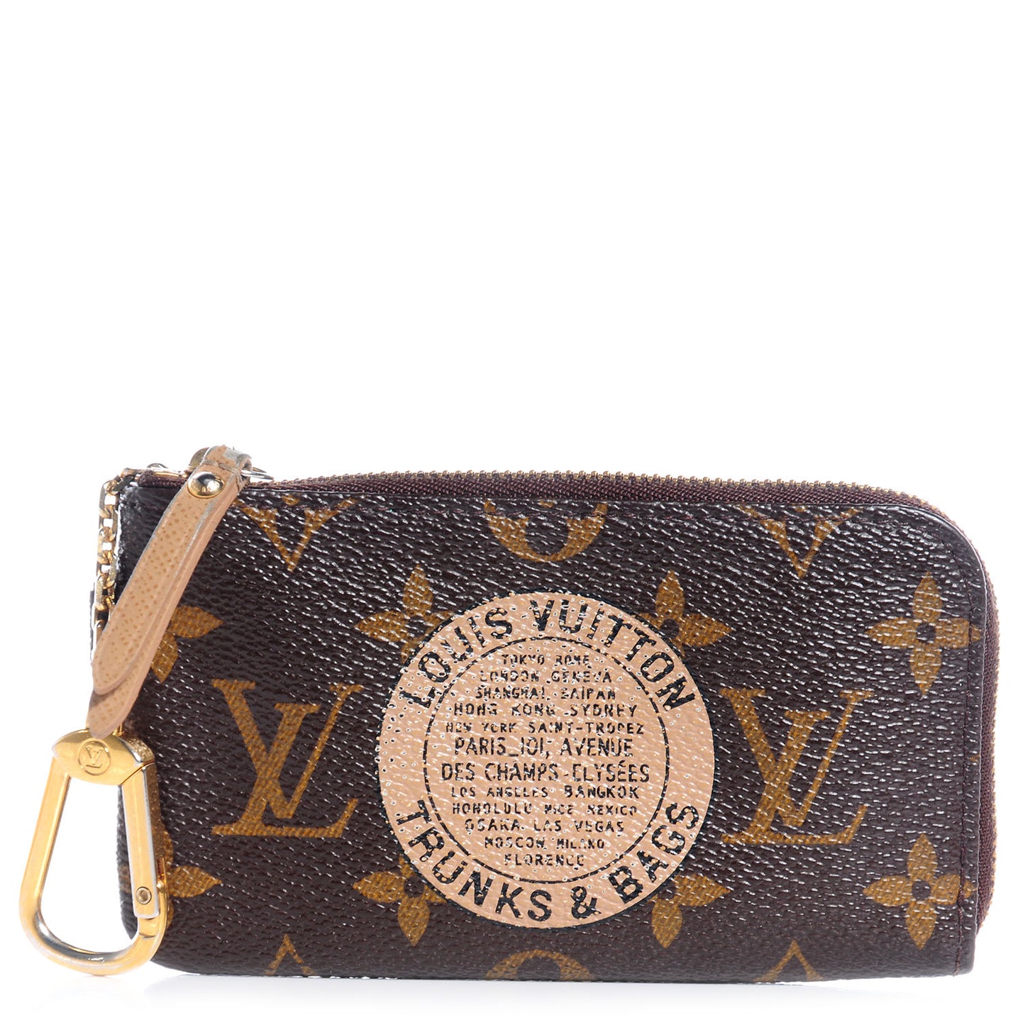 Monogram Complice Trunks and Bags Key Pouch Beige