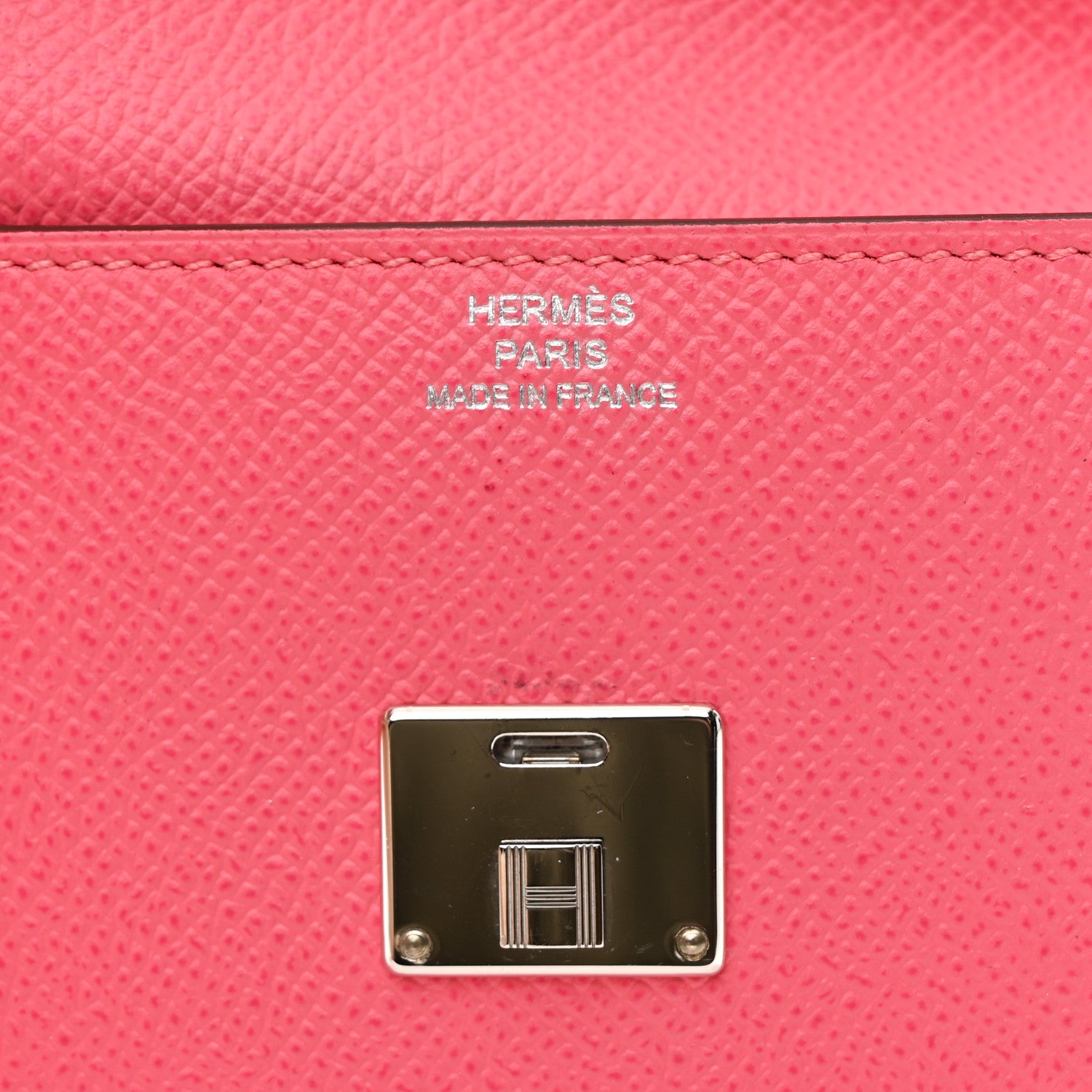 Hermes Epsom Mini Clic Card Holder Rose Azalee 6 of 6