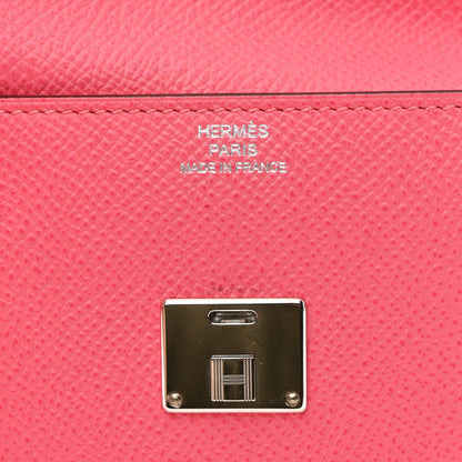 Hermes Epsom Mini Clic Card Holder Rose Azalee 6 of 6