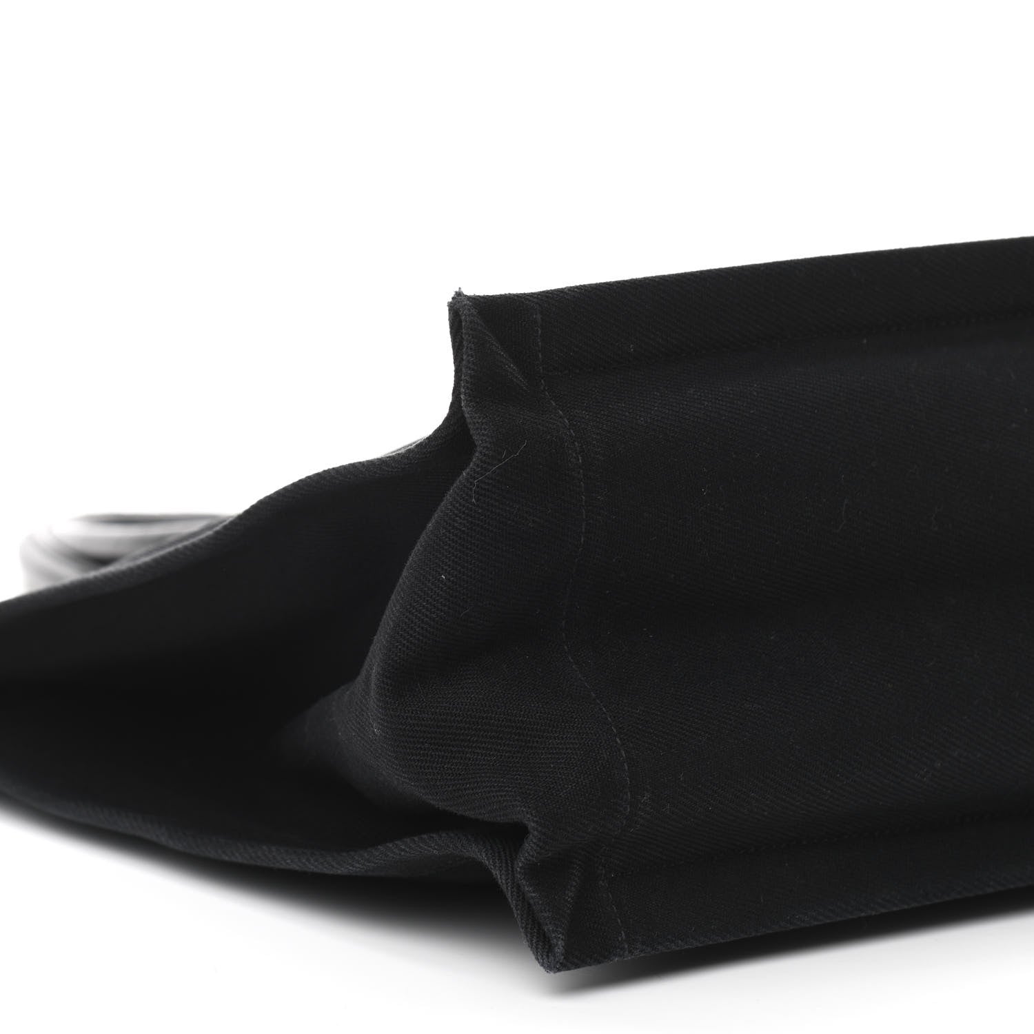 Saint Laurent Linen Calfskin Rive Gauche Tote Black 8 of 12