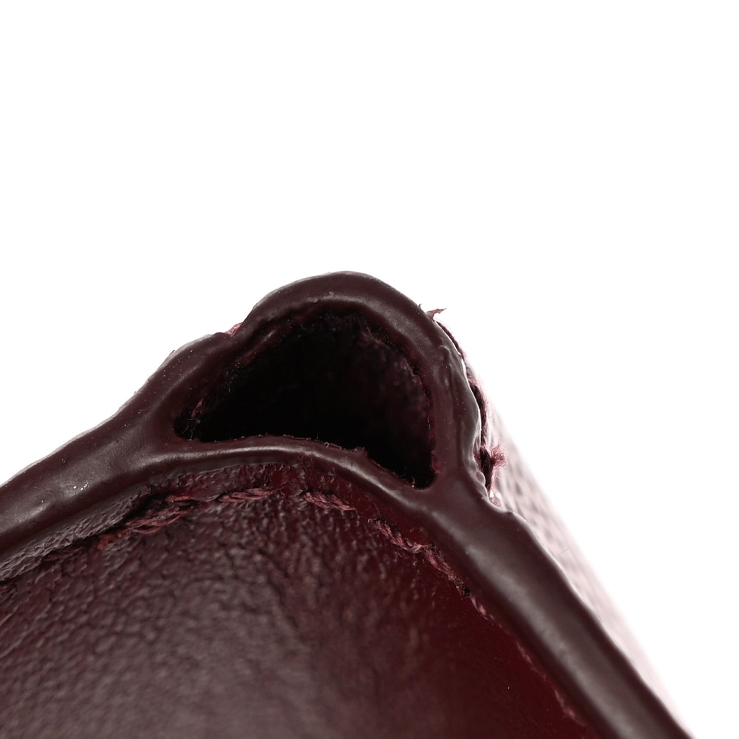 Prada Saffiano Metal Small Tri-Fold Wallet Cerise 7 of 8