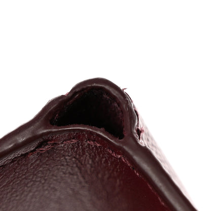 Prada Saffiano Metal Small Tri-Fold Wallet Cerise 7 of 8