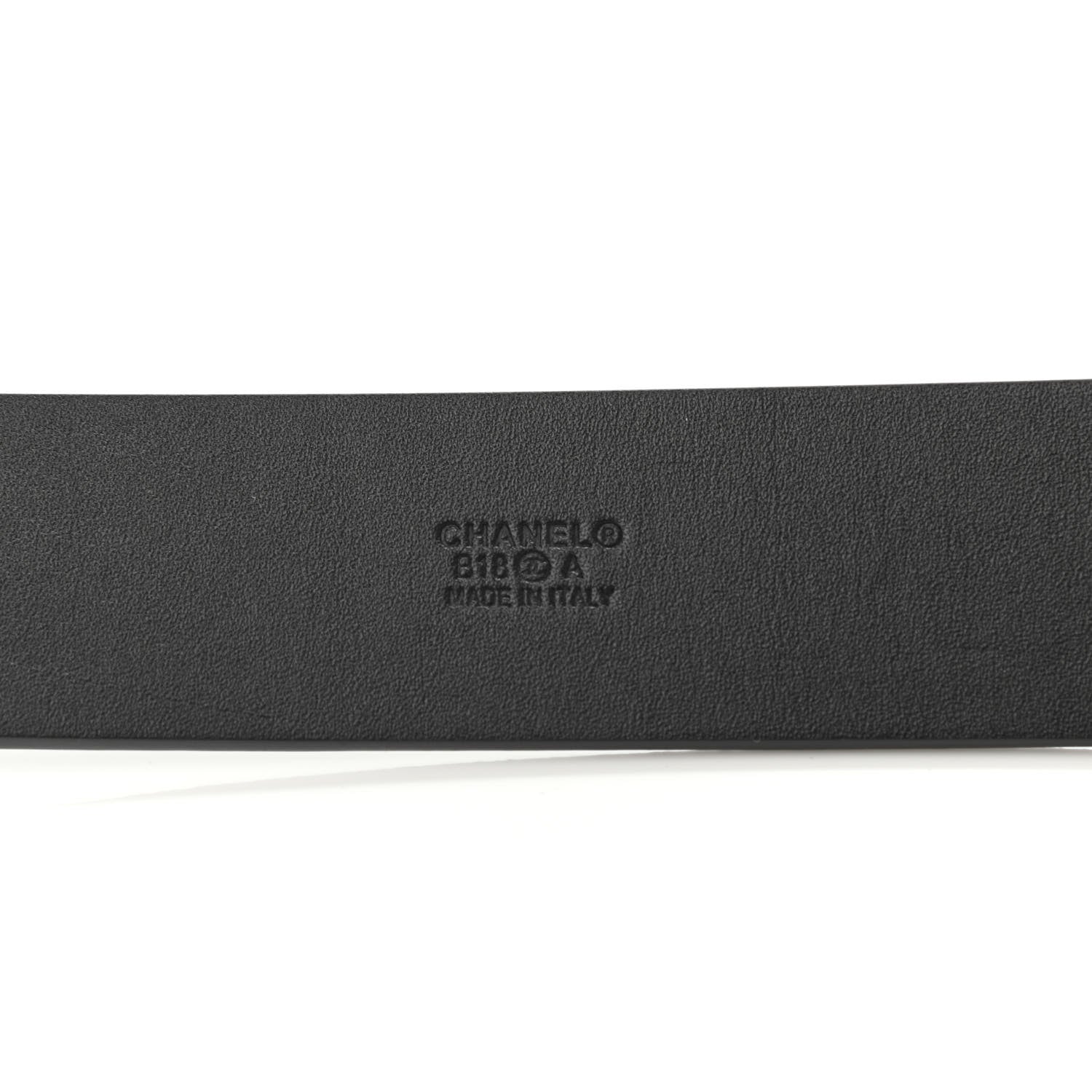 Chanel Glazed Calfskin CC Belt 85 34 Black 4 of 6