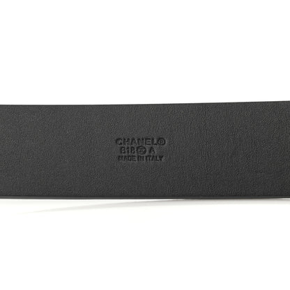 Chanel Glazed Calfskin CC Belt 85 34 Black 4 of 6