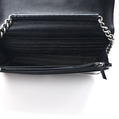 Chanel Caviar Quilted Boy Wallet On Chain WOC Black 7 of 12