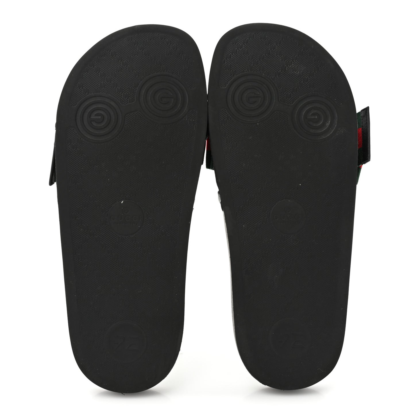 Satin Web Bow Slide Sandals 36 Black