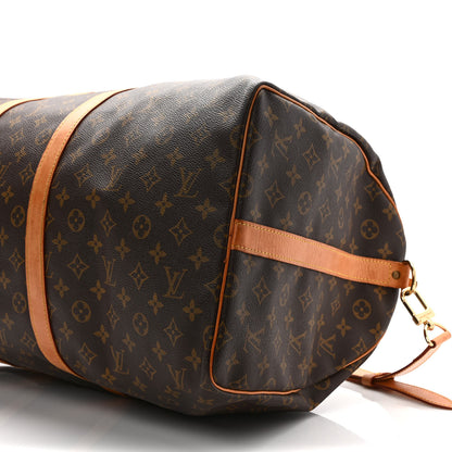 Louis Vuitton Monogram Keepall Bandouliere 55 9 of 15