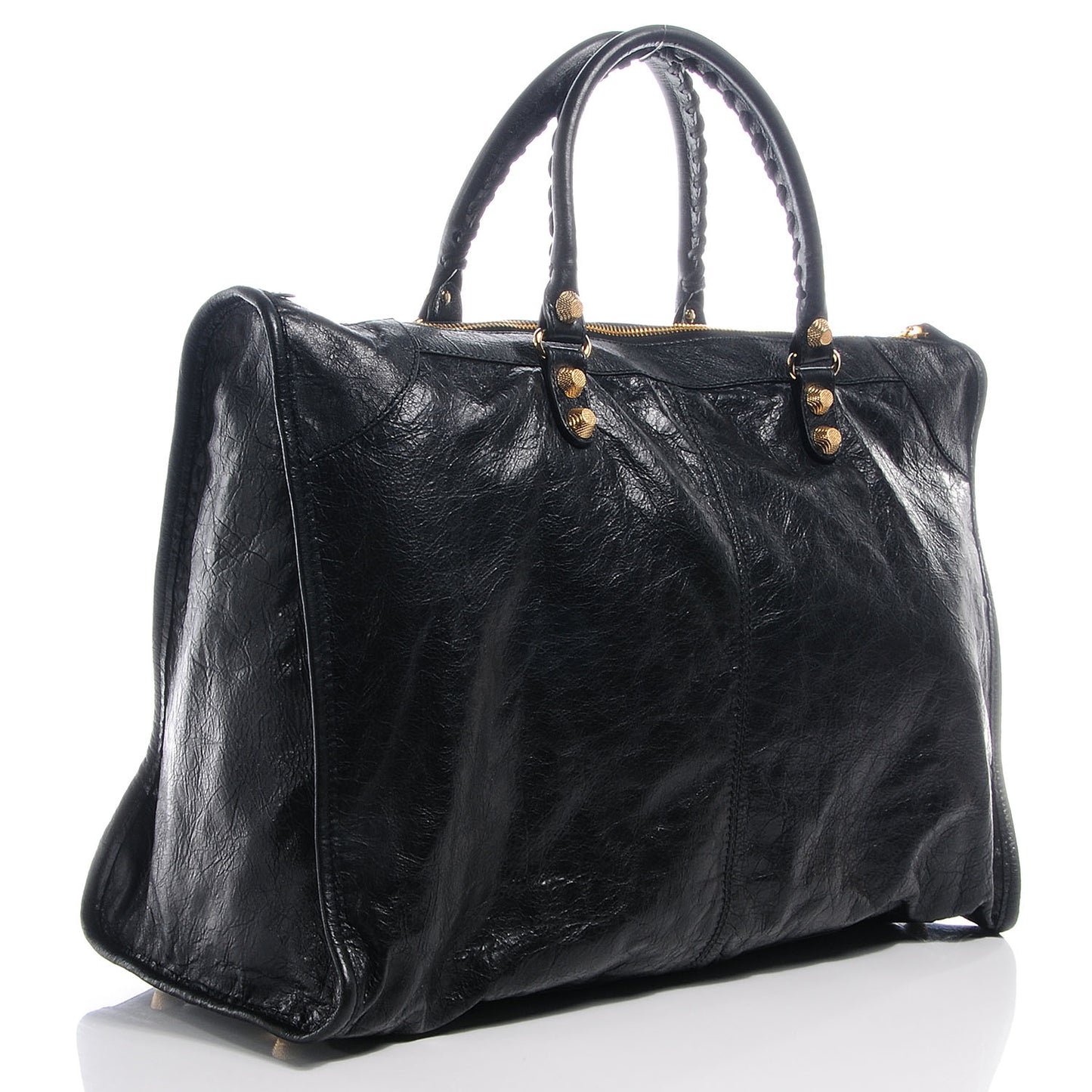 Agneau Giant 12 Gold Hardware Weekender Black