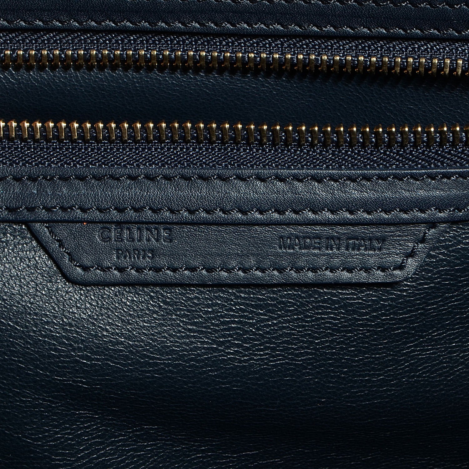 Celine Smooth Calfskin Mini Luggage Navy 6 of 9