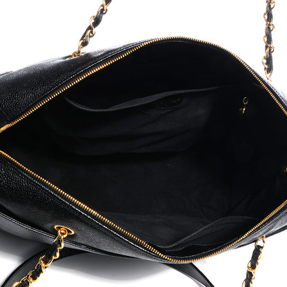 Chanel Caviar Large CC Shoulder Bag Black 5 of 7