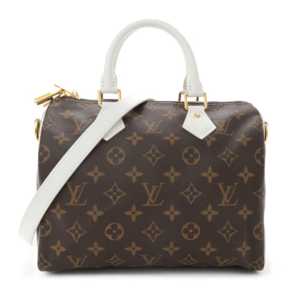 Louis Vuitton Monogram LV Match Speedy Bandouliere 25 White 1 of 11