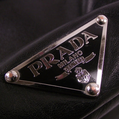 Prada Calfskin Double Pocket Buckle Shoulder Bag 11 of 13