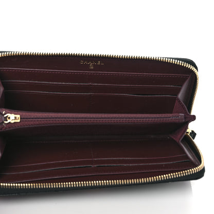 Chanel Caviar Quilted Large Gusset Zip Around Wallet Black 5 of 8