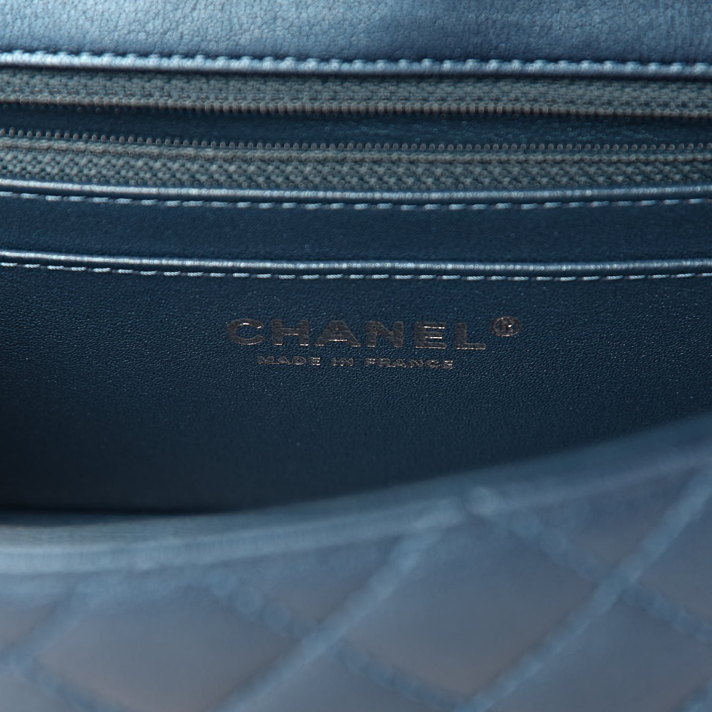 Metallic Sheepskin Quilted 2.55 Reissue Mini Flap Blue