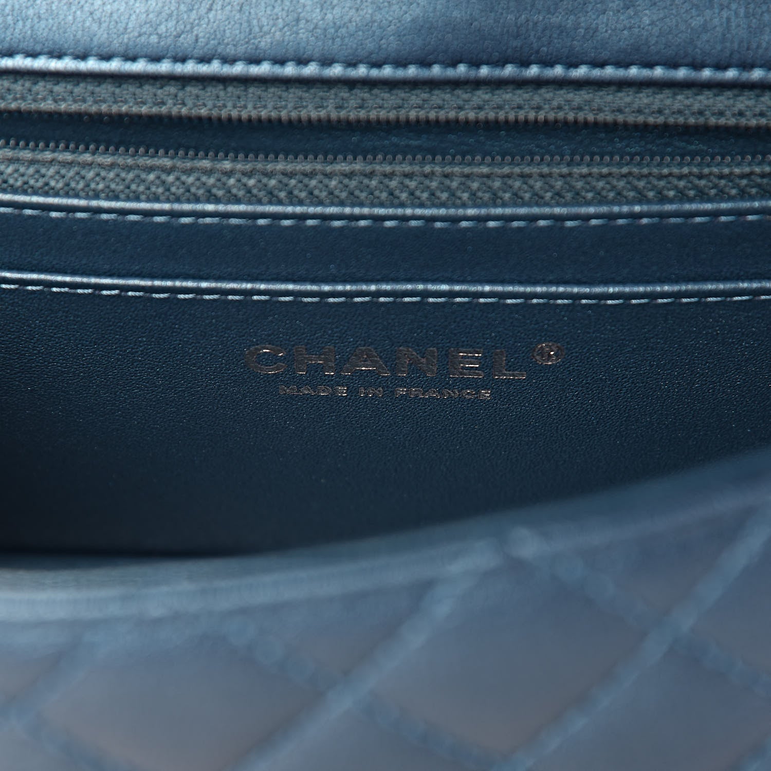 Chanel Metallic Sheepskin Quilted 2.55 Reissue Mini Flap Blue 6 of 11