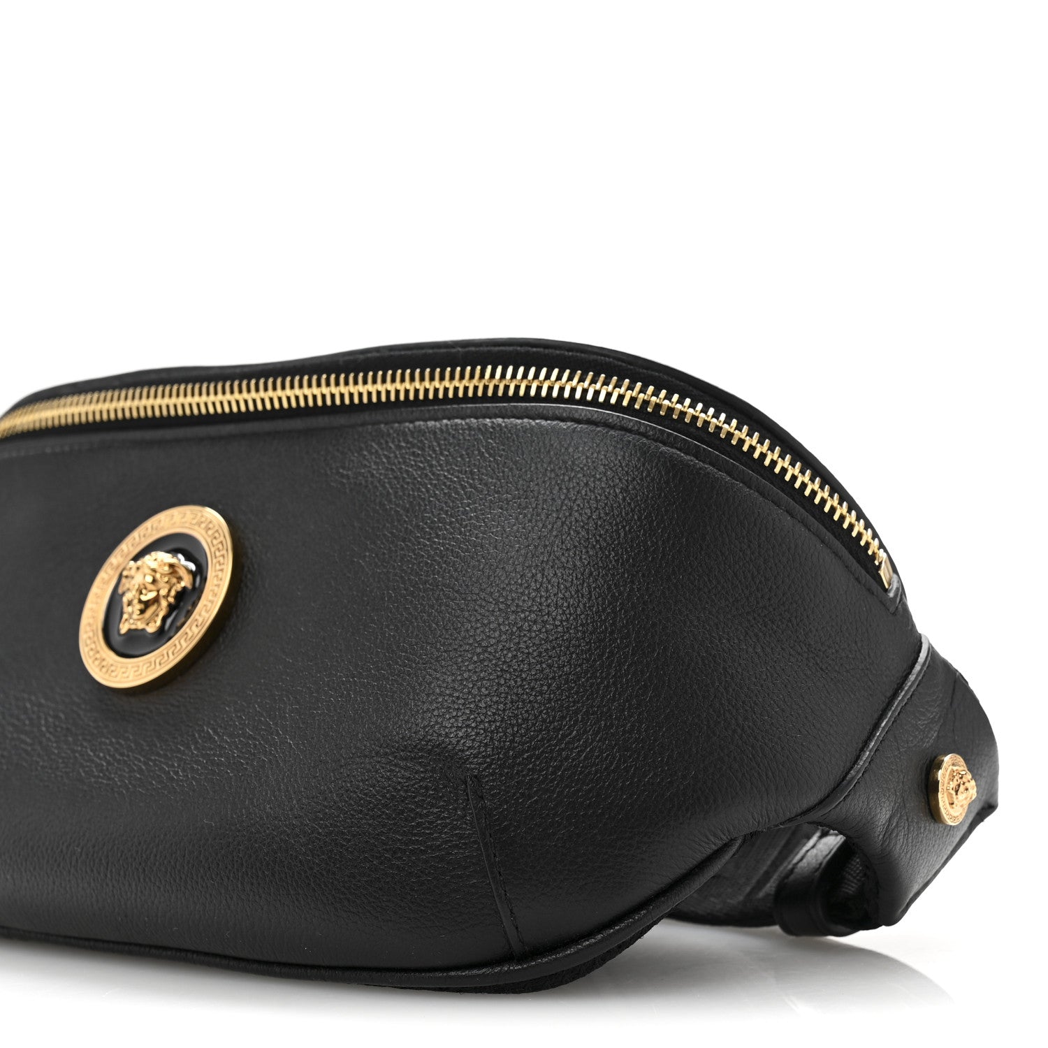 Versace Grained Calfskin Vanitas Medea Belt Bag Black 10 of 13