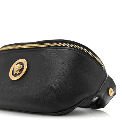 Versace Grained Calfskin Vanitas Medea Belt Bag Black 10 of 13