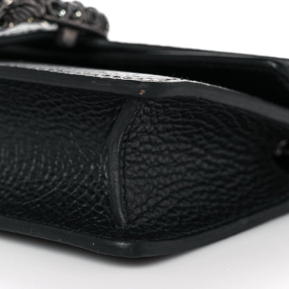Gucci Calfskin Super Mini Dionysus Shoulder Bag Black 8 of 9