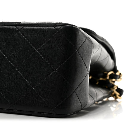 Chanel Lambskin Quilted Jumbo Double Flap Black 10 of 13