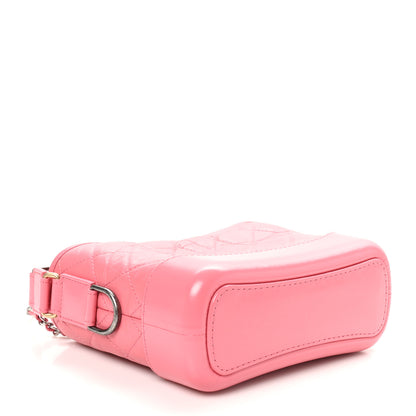 Chanel Aged Calfskin Quilted Small Gabrielle Hobo Rose 4 of 11