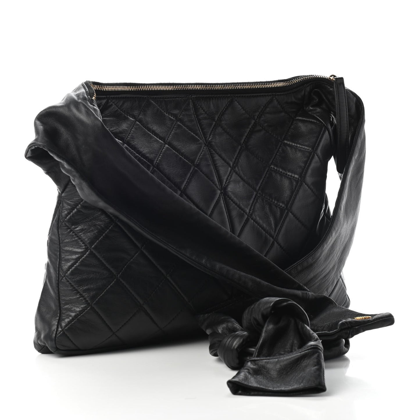 Lambskin Quilted Girl Bag Black
