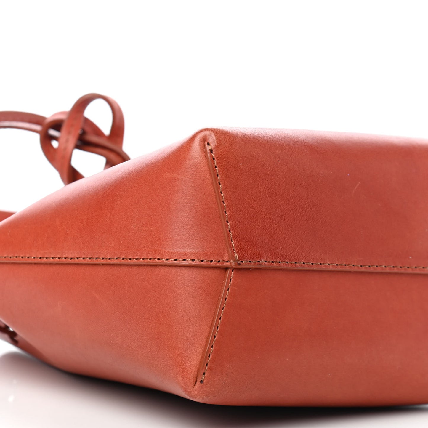 Calfskin Mini Bucket Bag Brandy