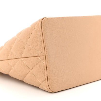 Chanel Caviar Quilted Medallion Tote Beige 9 of 11