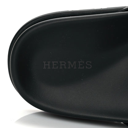 Hermes Nappa Extra Sandals 37 Black 7 of 9