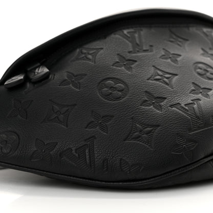 Louis Vuitton Calfskin Monogram Shadow Discovery Bumbag Black 8 of 9