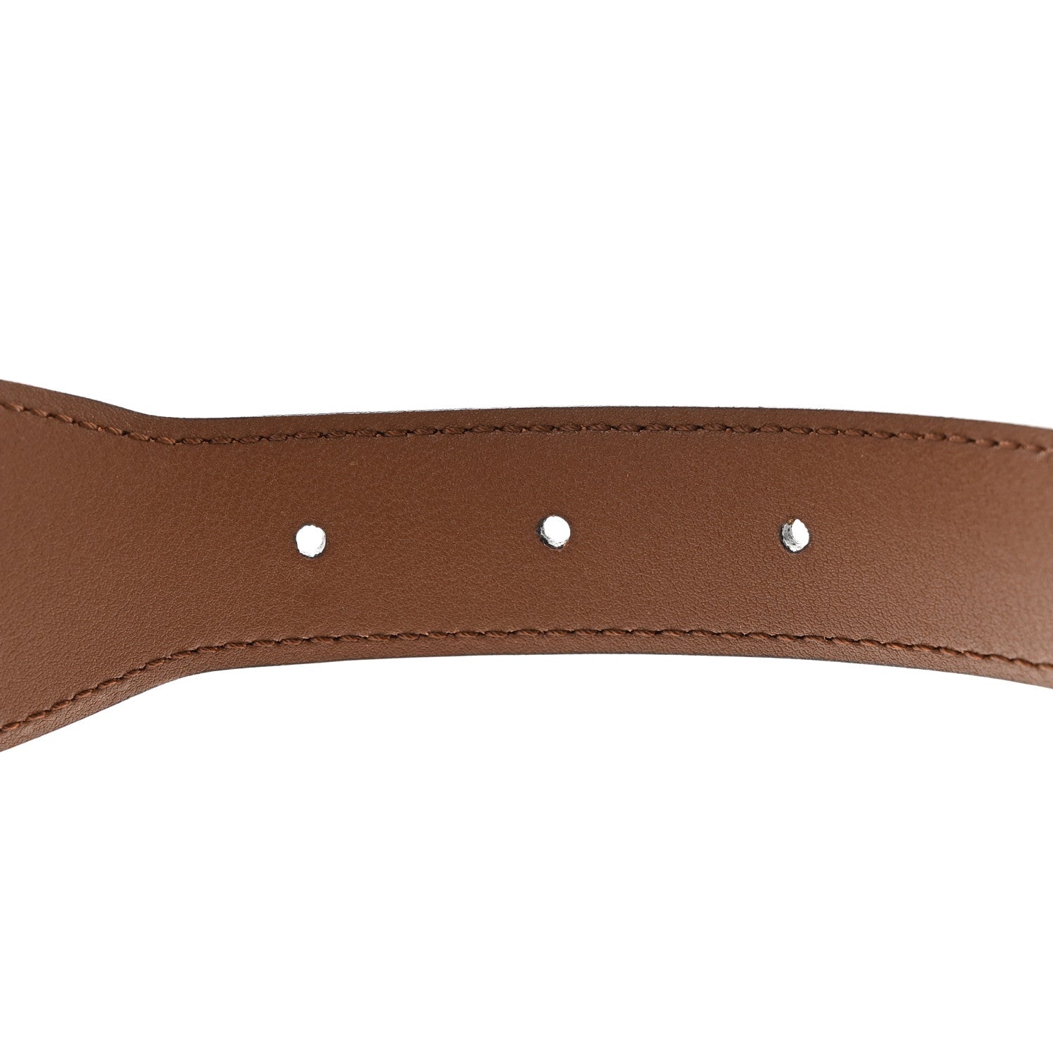 Gucci Efesto Leather Horsebit 25mm Belt 85 34 Brown Sugar 3 of 6