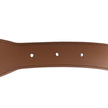 Gucci Efesto Leather Horsebit 25mm Belt 85 34 Brown Sugar 3 of 6