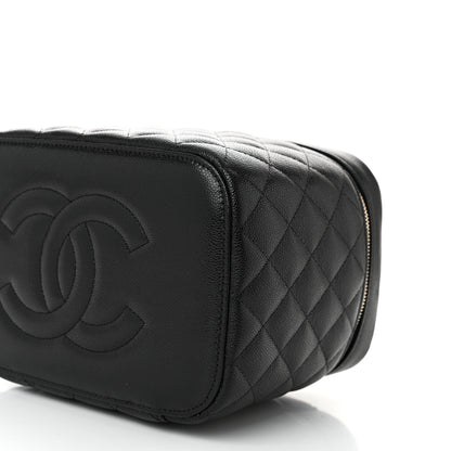 Chanel Caviar Quilted Large Vanity Pouch Black 11 of 11