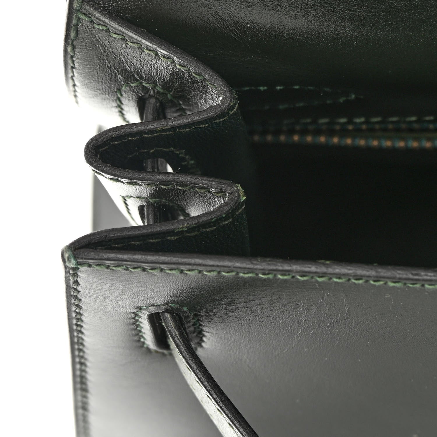 Hermes Box Kelly Sellier 28 Vert Fonce 14 of 25