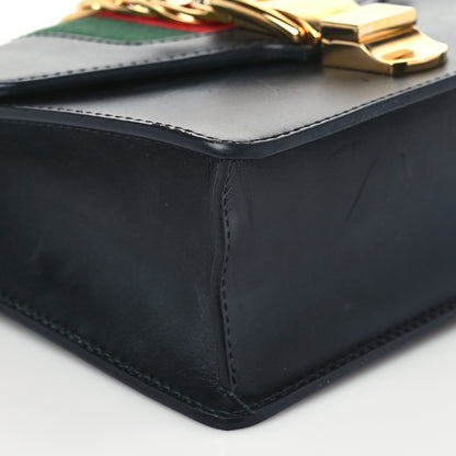 Gucci Calfskin Mini Sylvie Chain Shoulder Bag Black 8 of 9