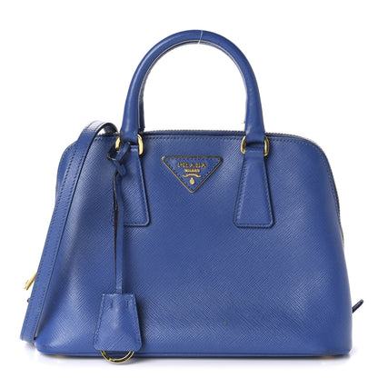 Prada Saffiano Lux Small Promenade Tote Azzurro 1 of 20
