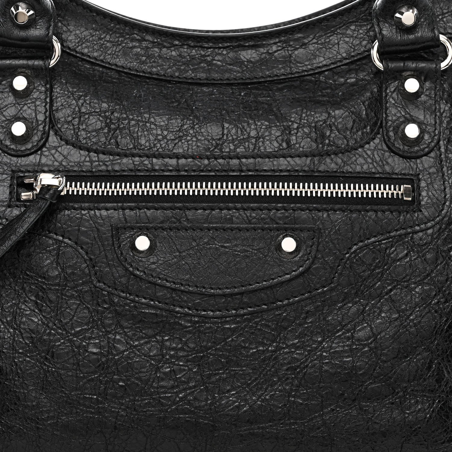 Balenciaga Agneau Classic Silver Hardware City Black 8 of 10