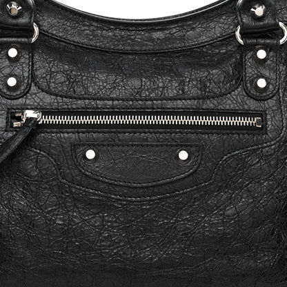 Balenciaga Agneau Classic Silver Hardware City Black 8 of 10