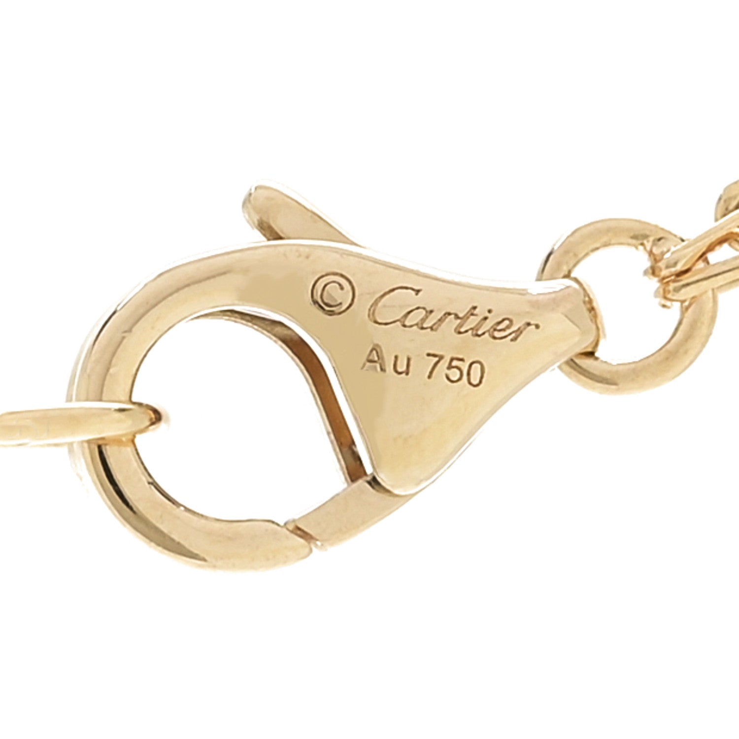 Cartier 18K Yellow Gold 2 Diamond LOVE Necklace 6 of 7