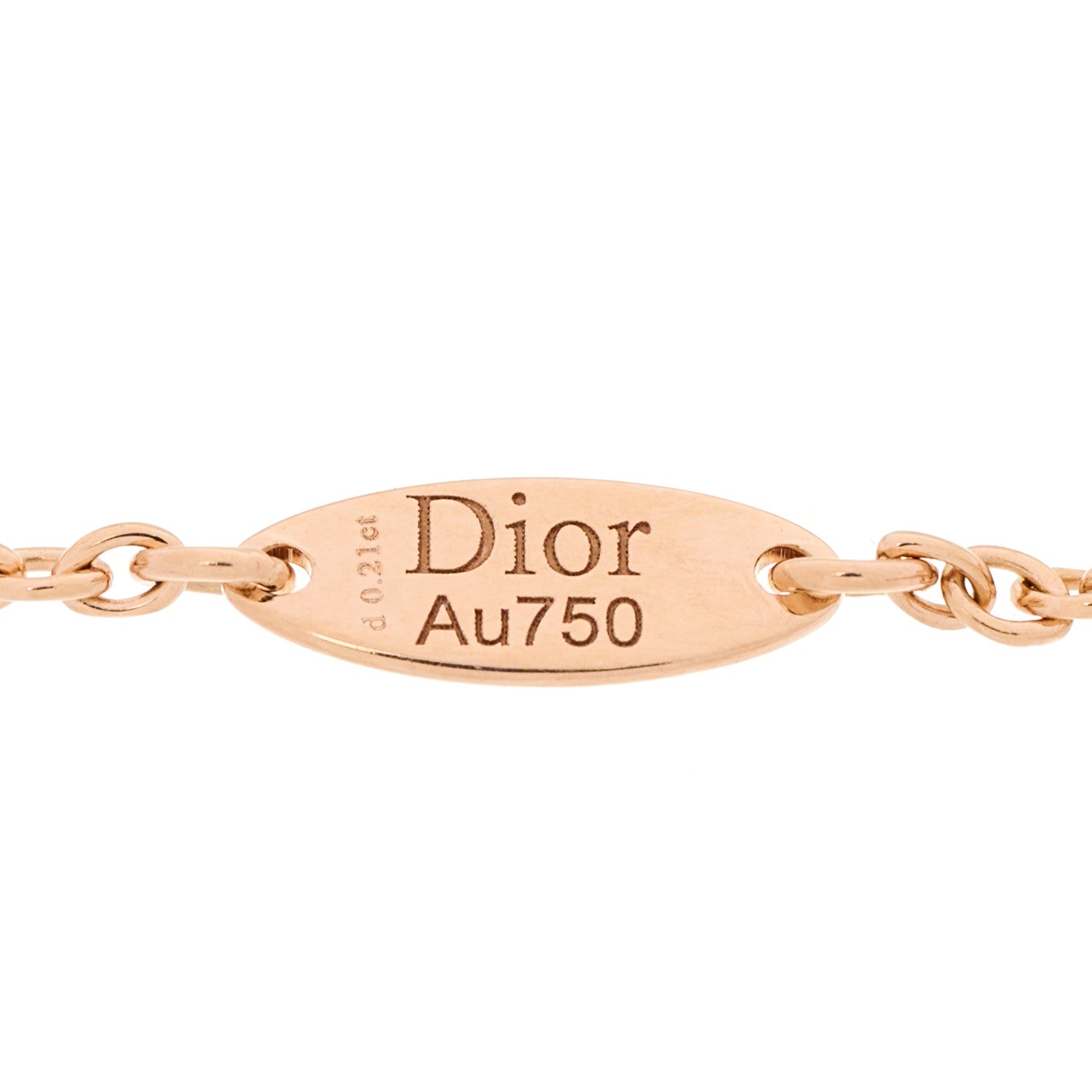 Christian Dior 18K Yellow Rose Gold Diamond Multi Gemstone Rose Des Vents 5 Charm Bracelet 7 of 7