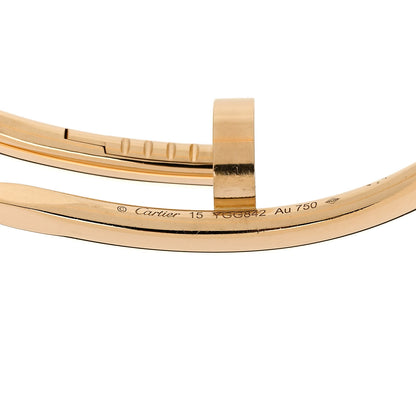 Cartier 18K Yellow Gold Juste Un Clou Bracelet 15 4 of 5
