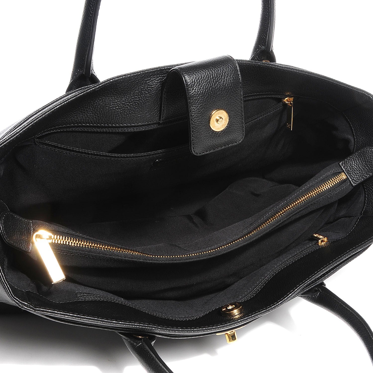 Chanel Calfskin Cerf Shopper Tote Black 5 of 8
